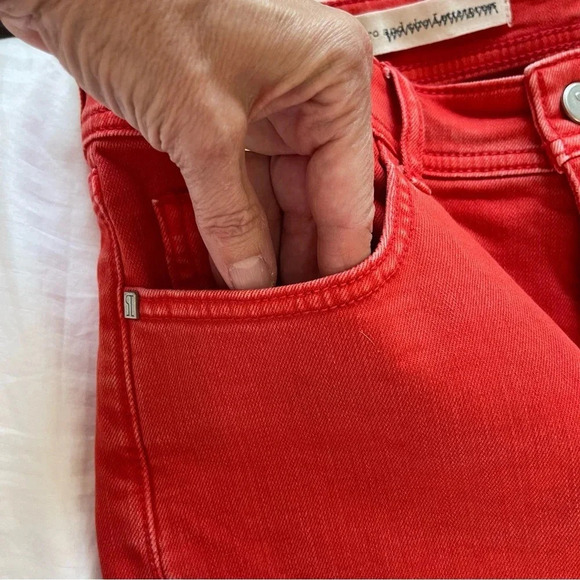 Anthropologie Pilcro and the letterpress boy fit high cuff shorts Earthy Orange - Picture 3 of 12